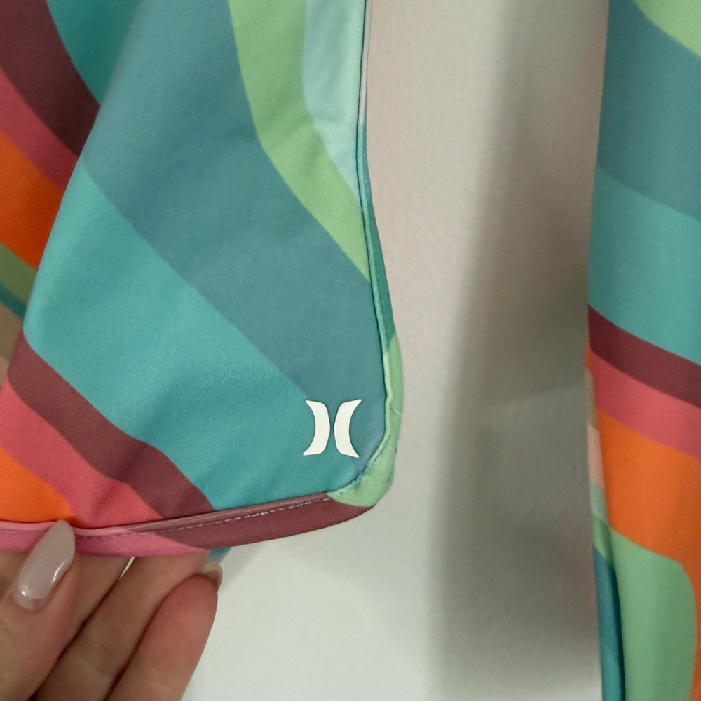 Hurley Multicolor Wave Pattern One Piece Swimsuit - image 4